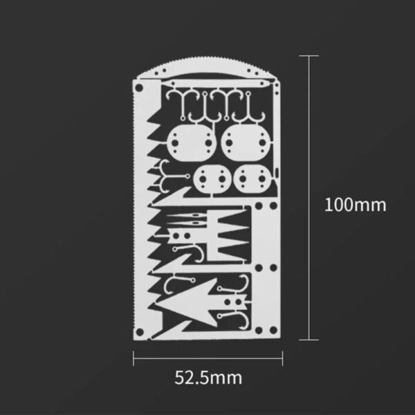 22-in-1 Survival Tool Card - Image 3