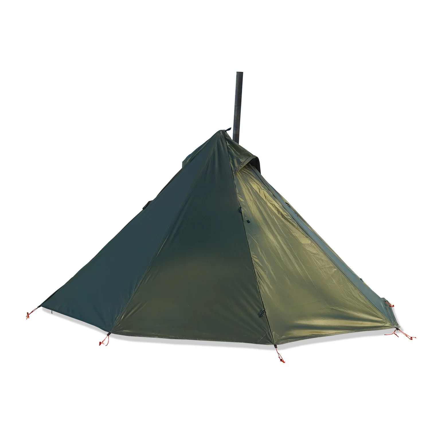 Green tent fly set